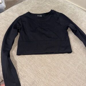 Aerie Black Long Sleeve Tee